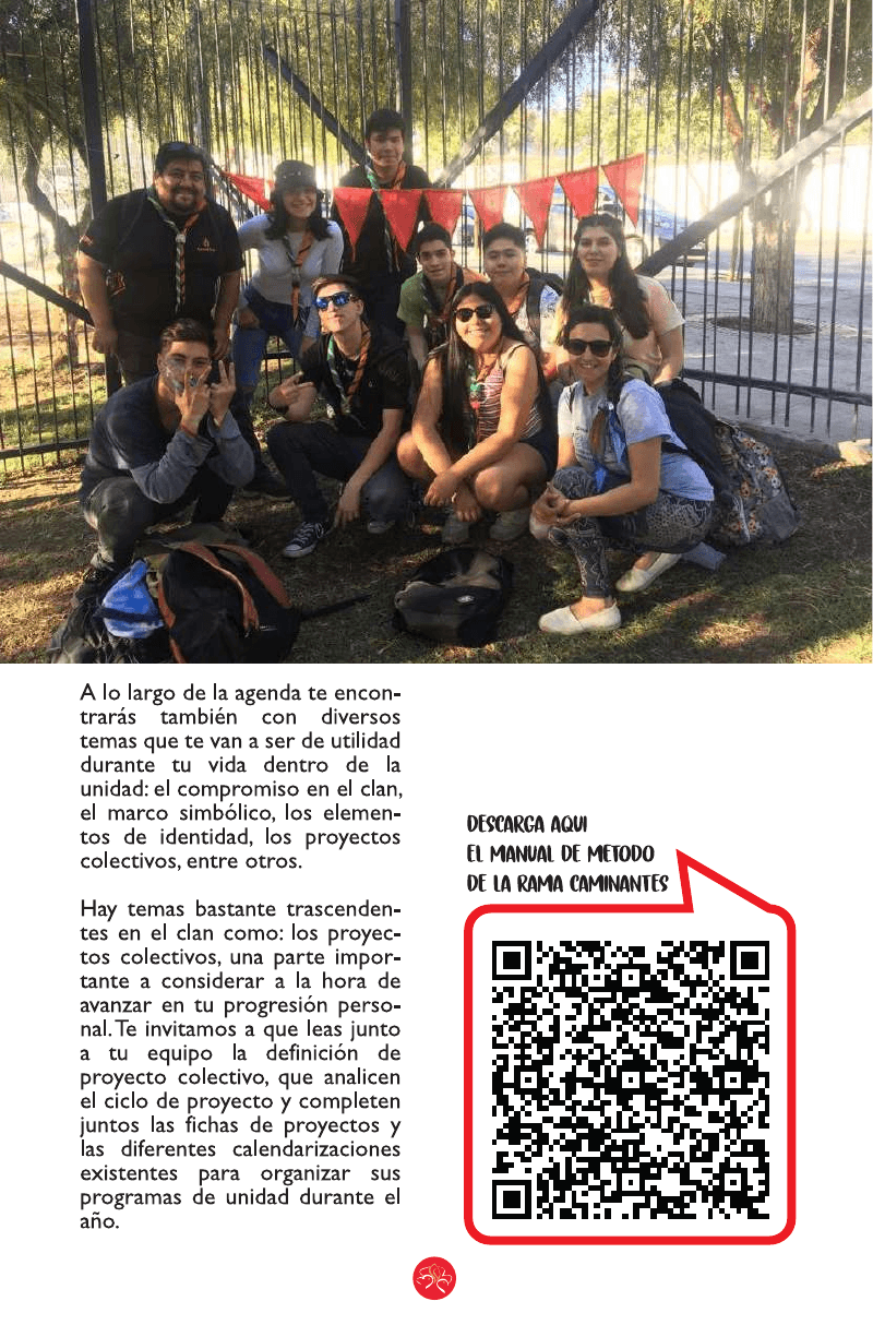 Fotografía de una comunidad de Caminantes incluida en la agenda