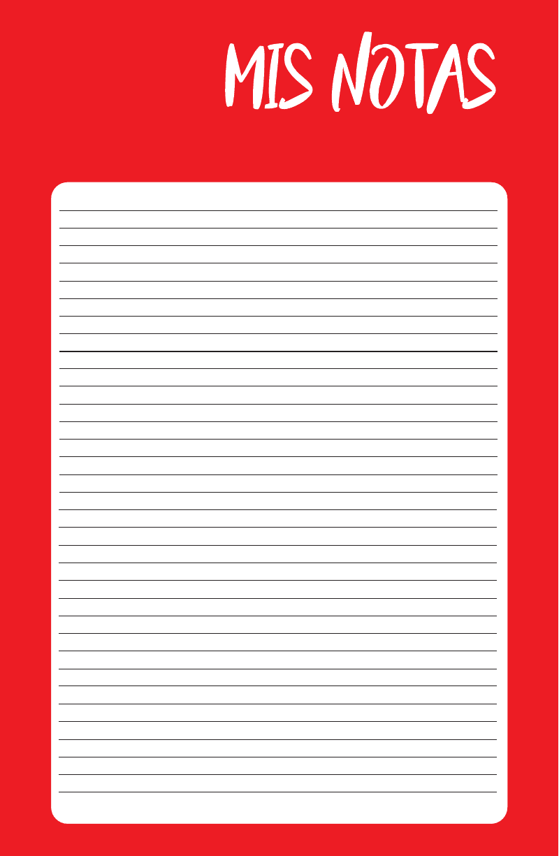Diseño de página de notas de la agenda original